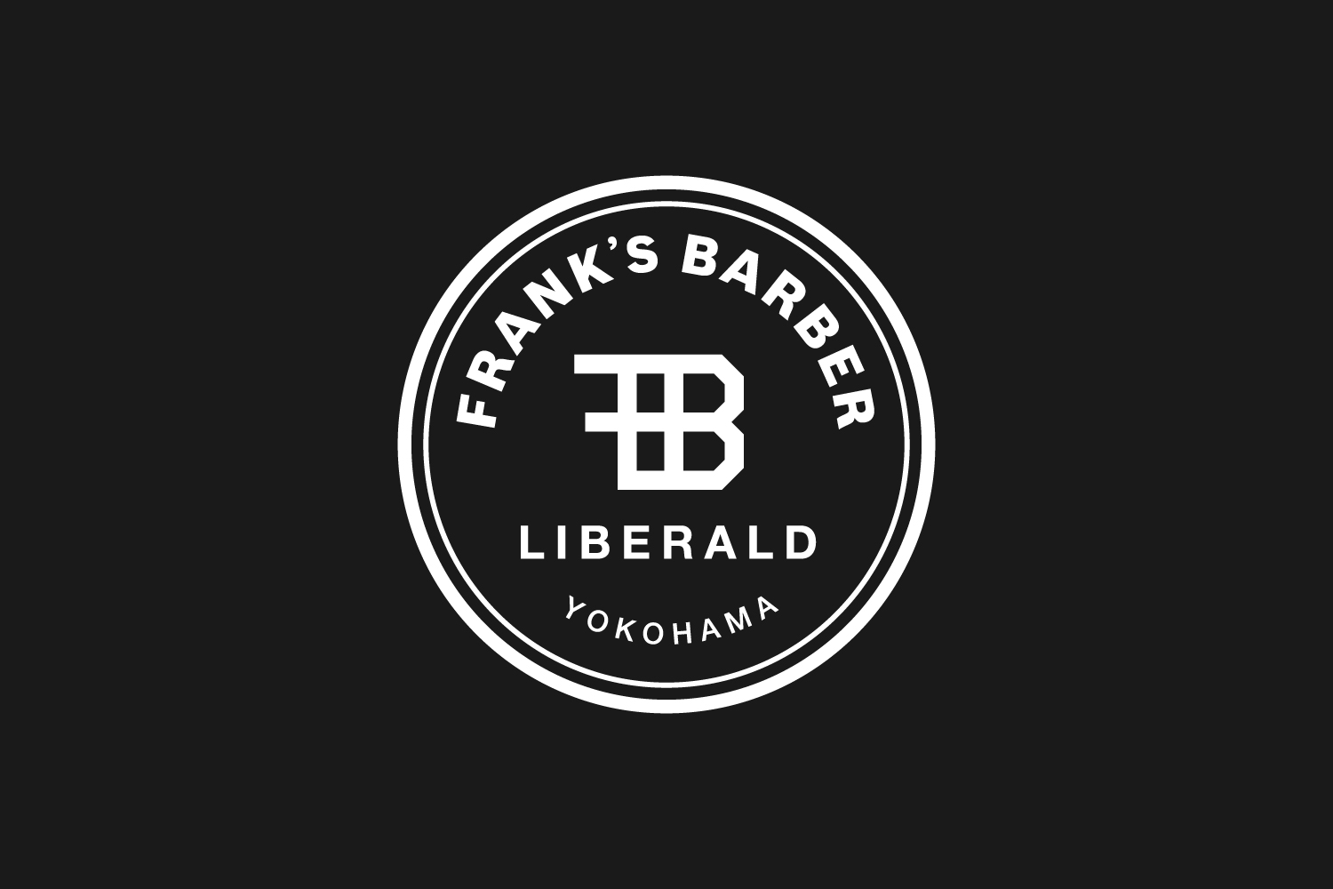 FRANK'S BARBER LIBERALD 横浜　ロゴデザイン